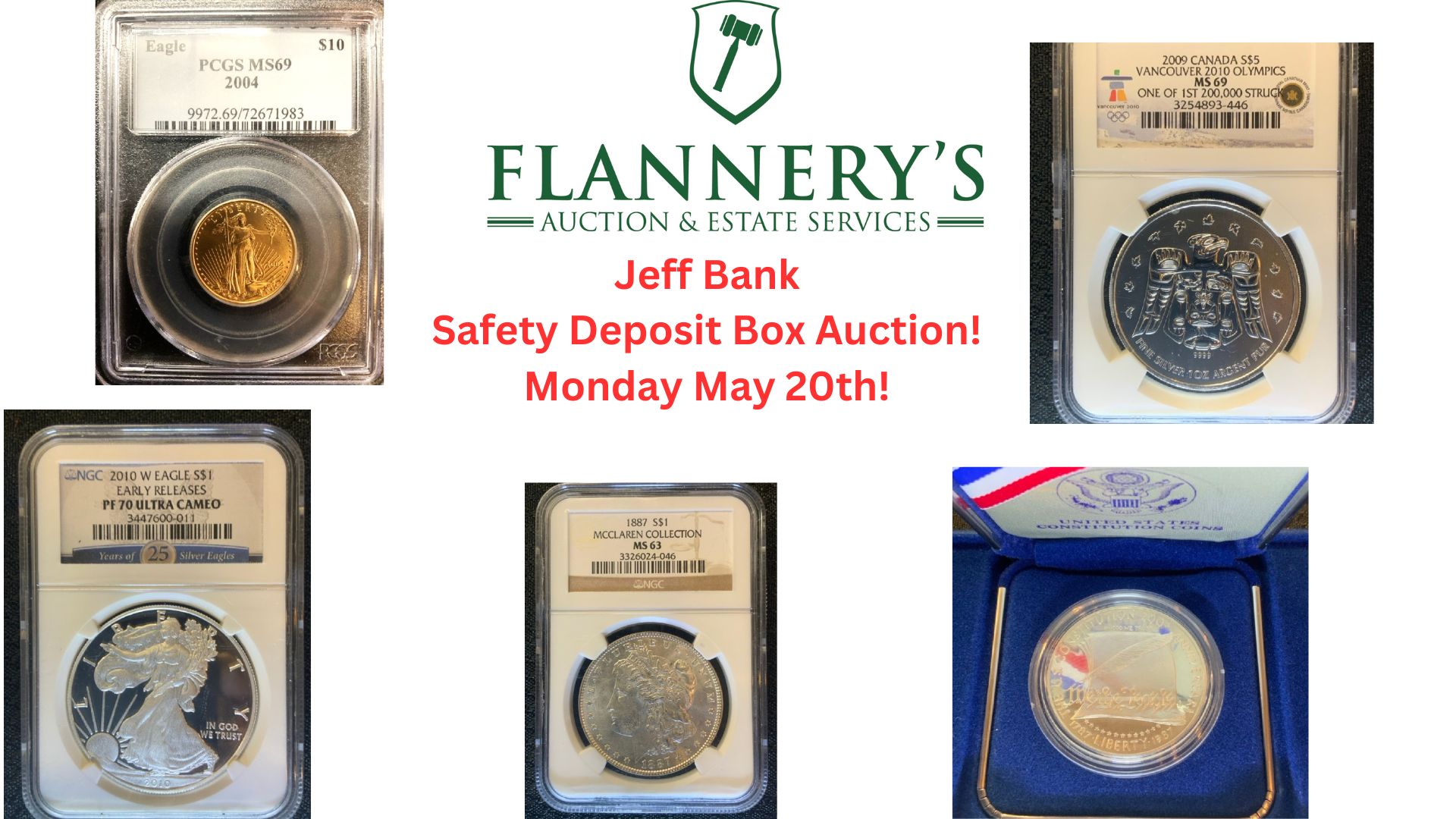 Jeff Bank Safety Deposit Box Contents - Coins