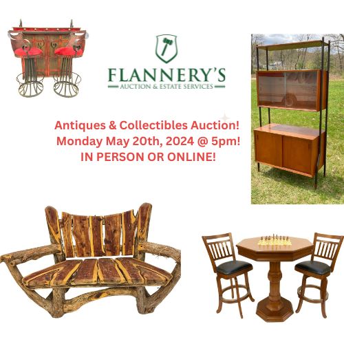 Multi- Estate Antiques, Jewelry & Coin Auction! Monday May 20th, 2024 @ 5pm!